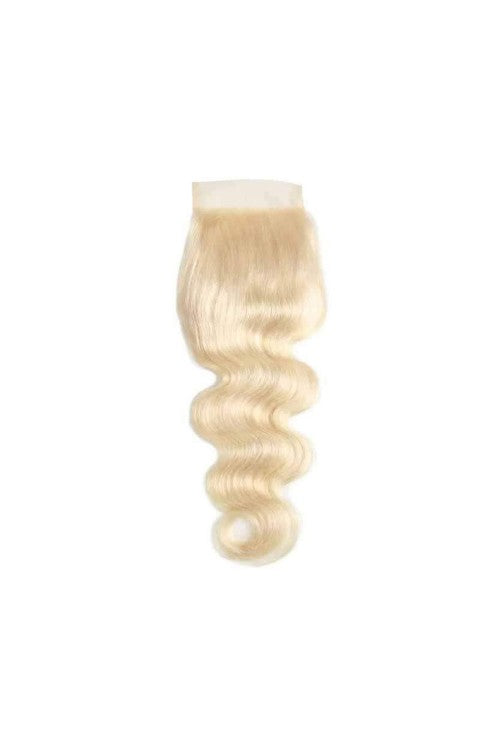 613 Blonde Body Wavy Closure 4X4