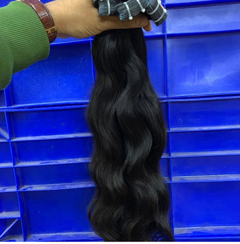 Natural Wavy Indian Hair Tape-Ins