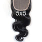 Natural Body Wave HD Closure 5X5